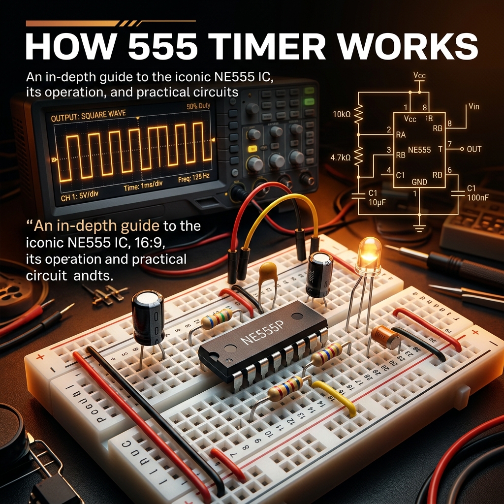 How 555 Timer Works: Astable, Monostable & Bistable Circuits Explained