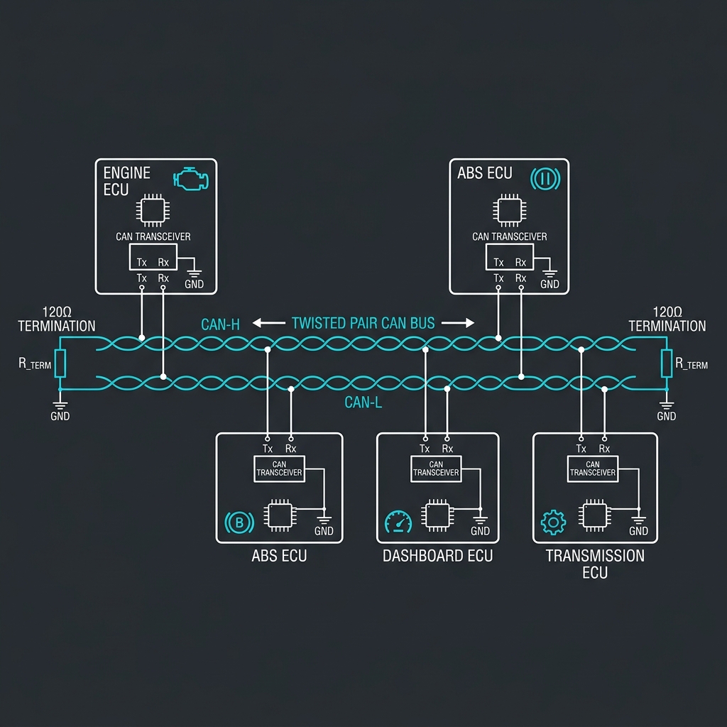 How CAN Bus Works: Controller Area Network in Automotive & Robotics